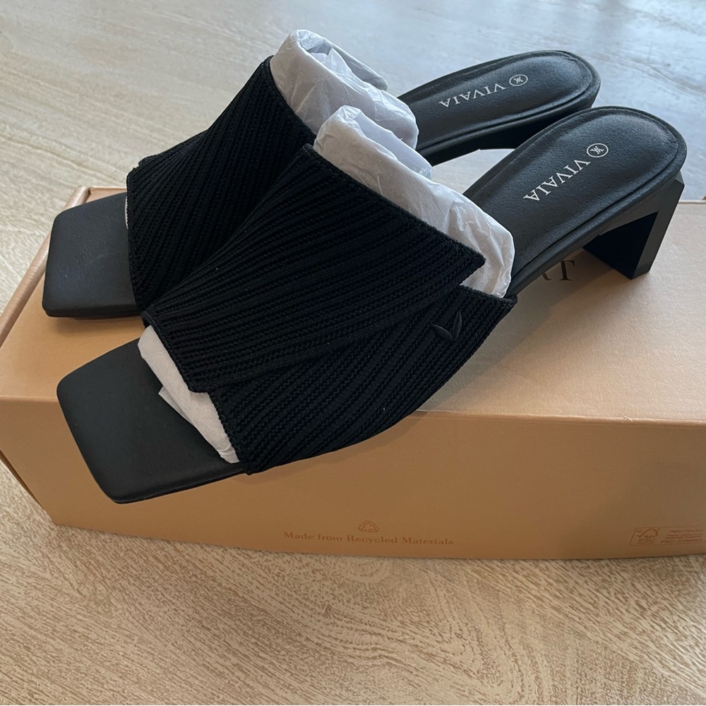 Black Vivaia Heels - Sizes 8 and 9